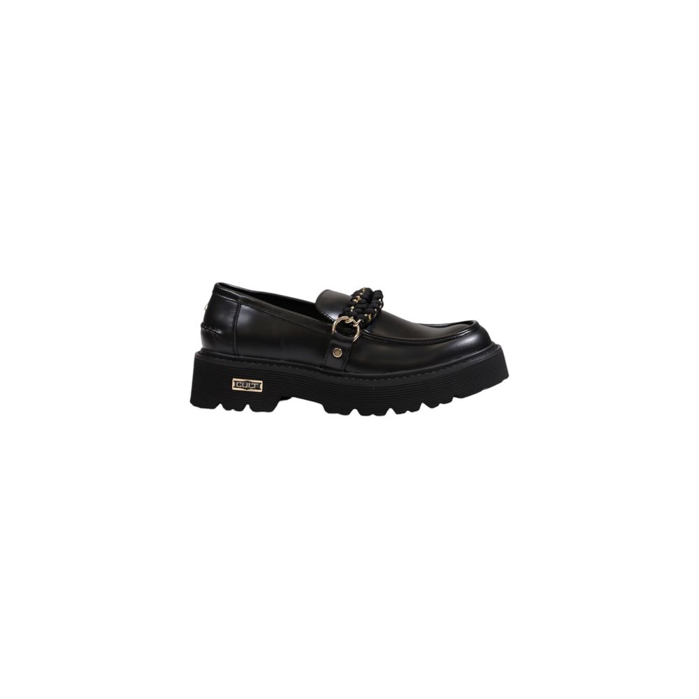 Black Leather Platform Cult