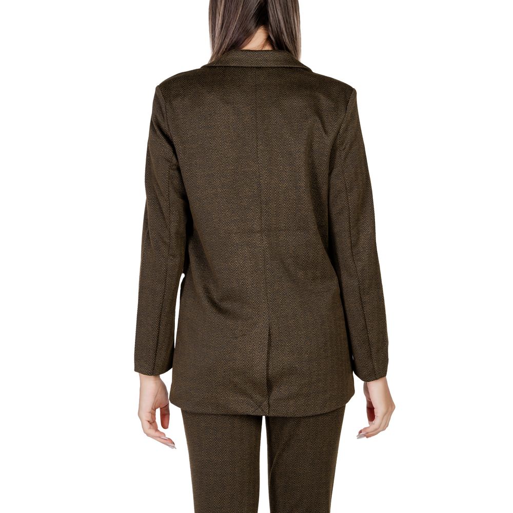 Green Polyester Blazer ICHI
