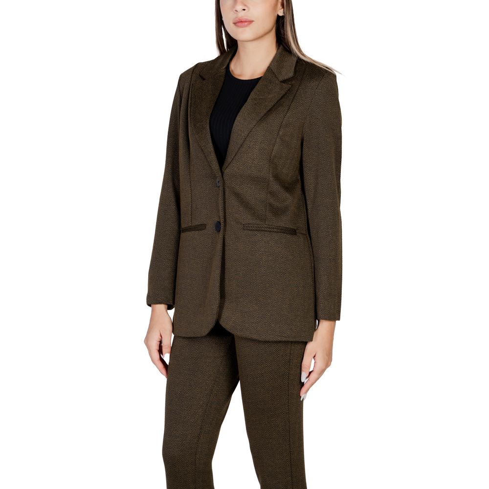 Green Polyester Blazer ICHI
