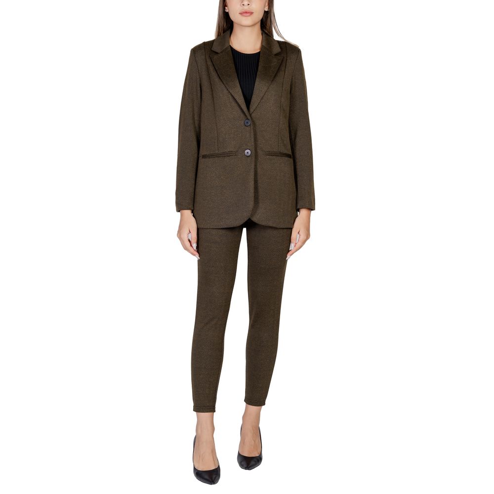Green Polyester Blazer ICHI