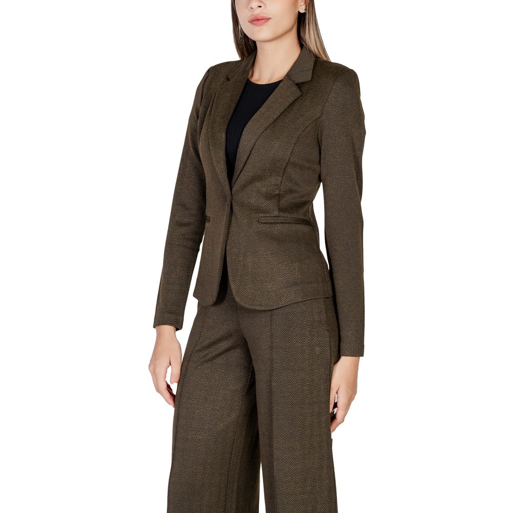 Green Polyester Blazer ICHI