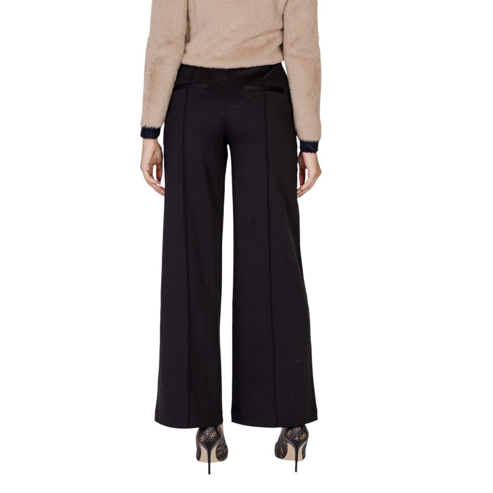 Black Polyester Pant ICHI