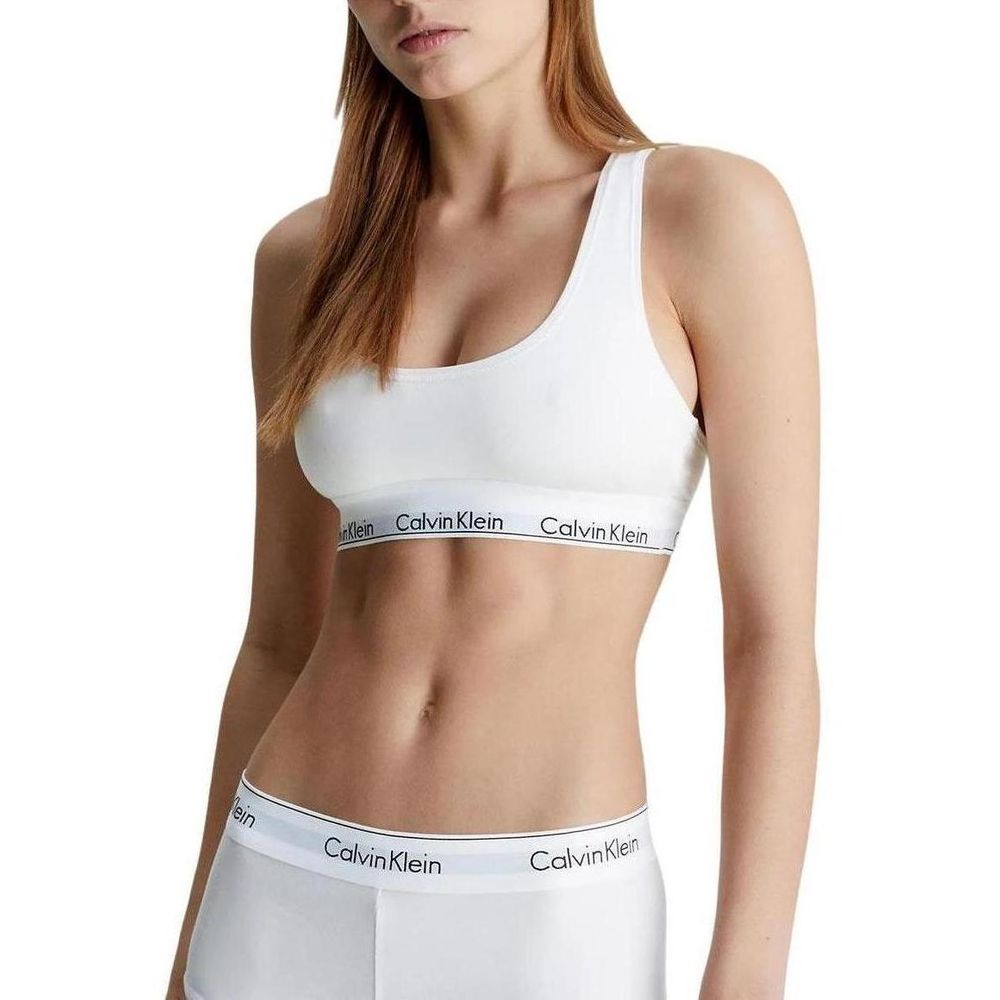 White Cotton Bra Calvin Klein Underwear