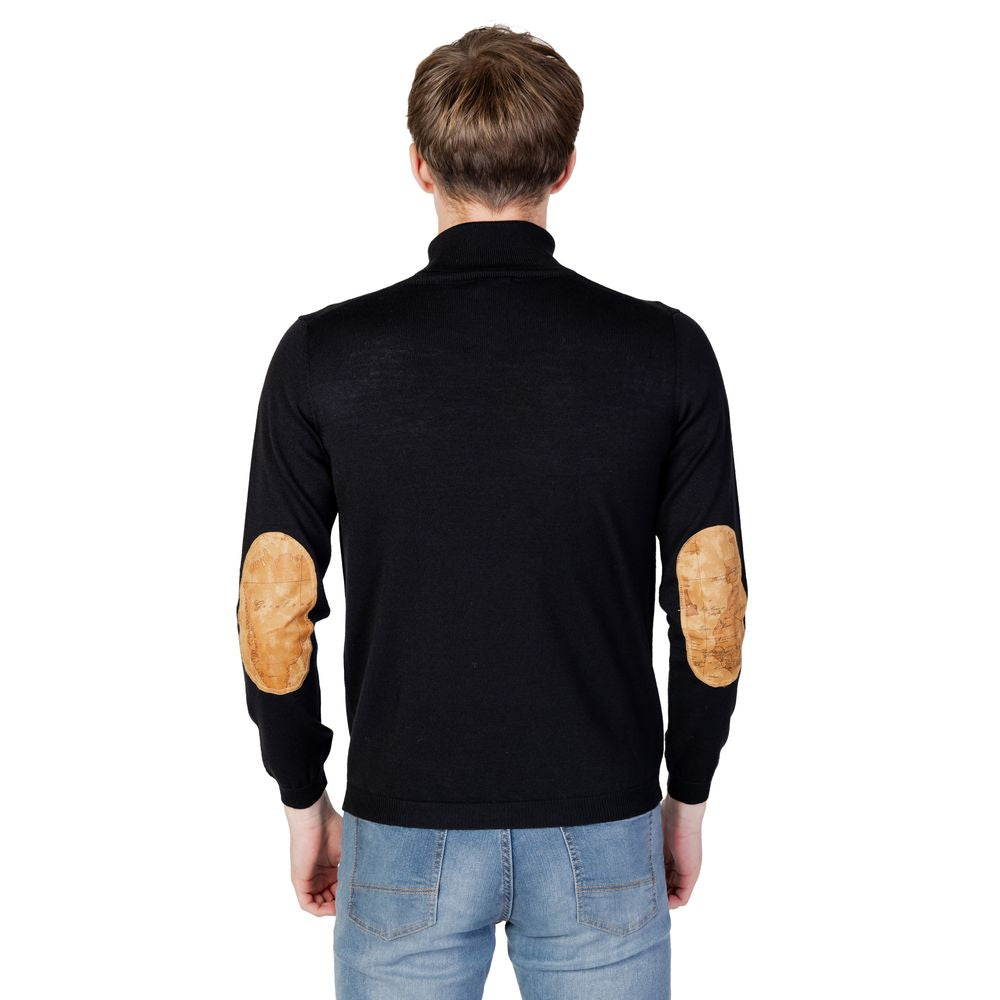 Black Viscose Turtleneck Alviero Martini Prima Classe