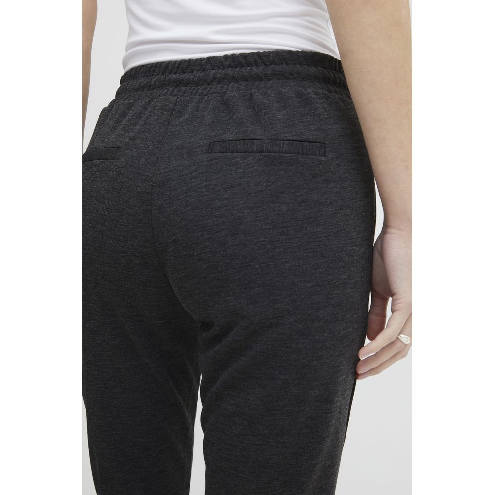 Gray Polyester Pant ICHI
