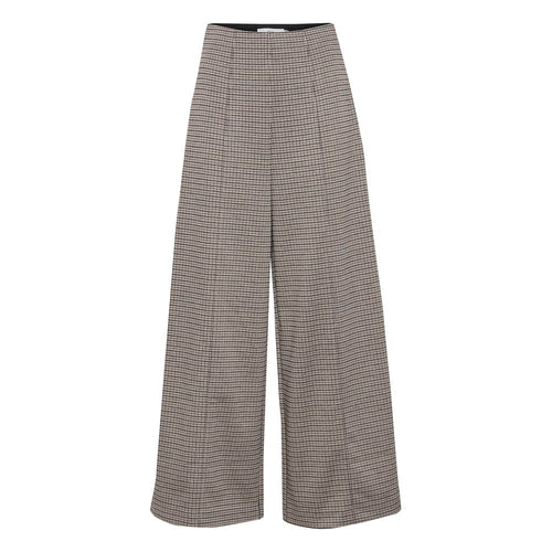 Beige Polyester Pant ICHI