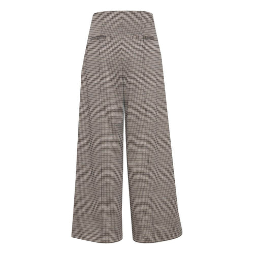 Beige Polyester Pant ICHI