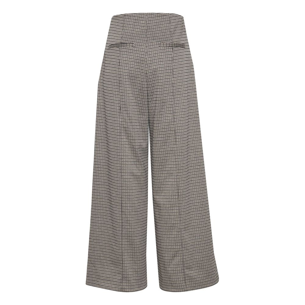 Beige Polyester Pant ICHI