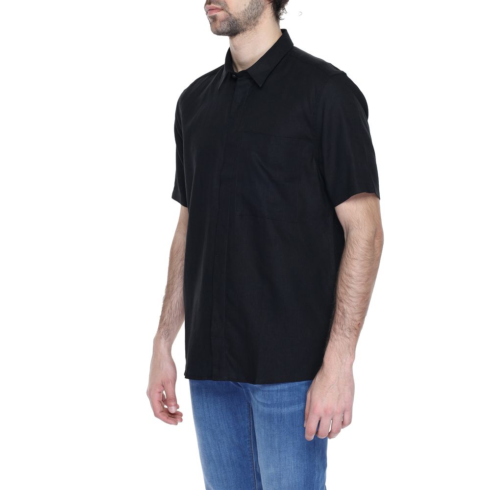 Black Linen Shortsleeve Antony Morato