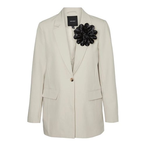 Beige Polyester Blazer Vero Moda