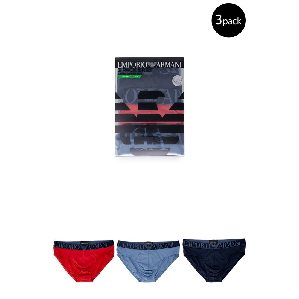Blue Cotton Underwear Emporio Armani Underwear