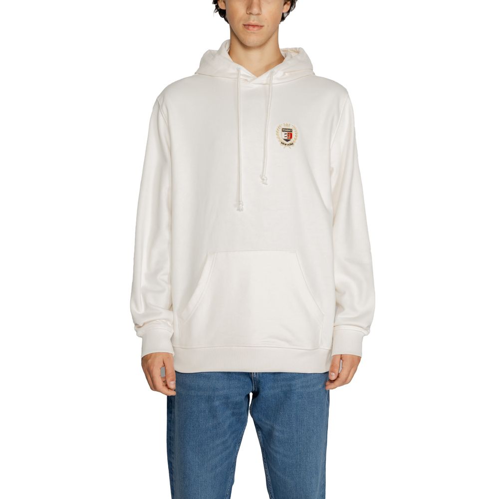 White Cotton Hoody Tommy Hilfiger Jeans