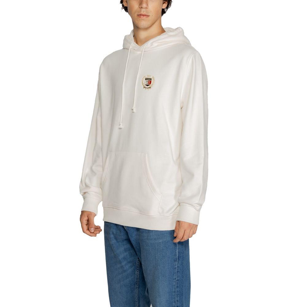 White Cotton Hoody Tommy Hilfiger Jeans