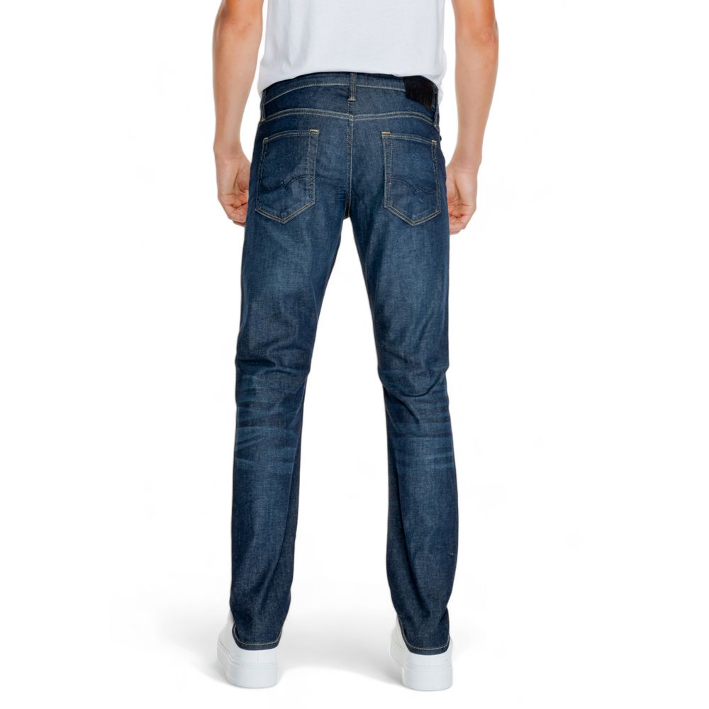 Blue Cotton Relaxed Fit Jean Jack Jones