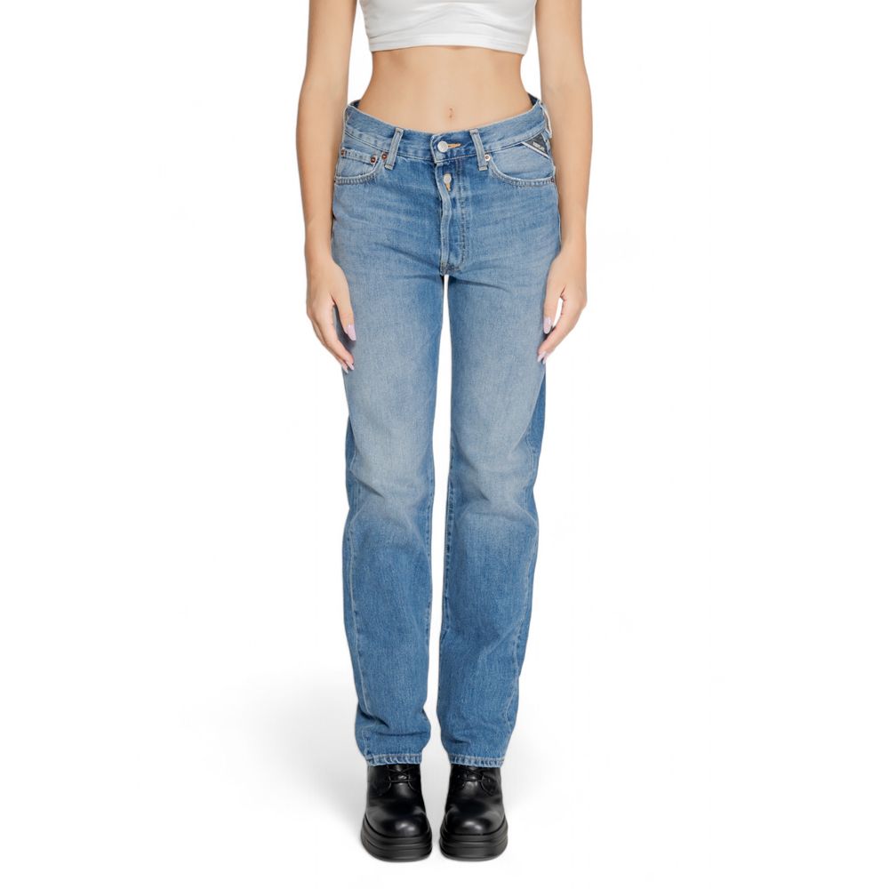 Blue Cotton Mom Jean Replay