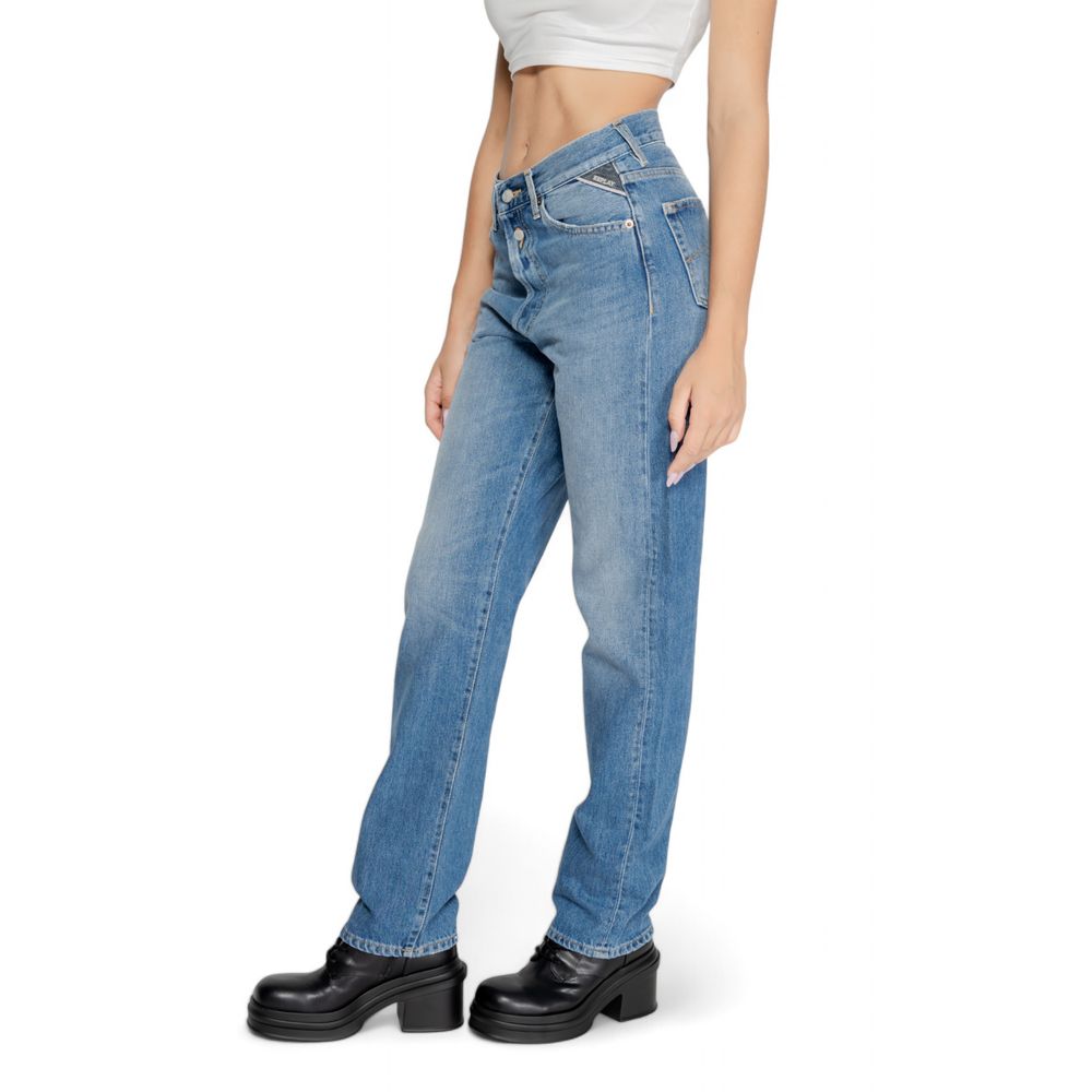 Blue Cotton Mom Jean Replay