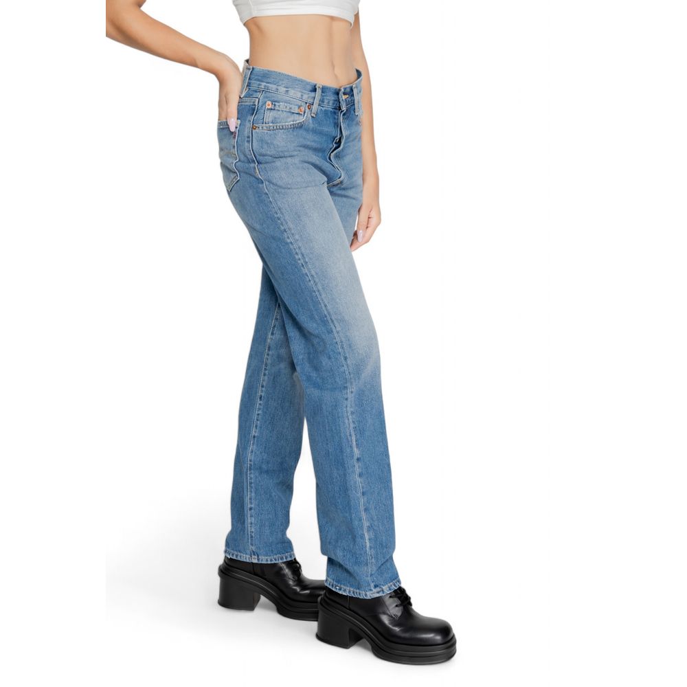 Blue Cotton Mom Jean Replay