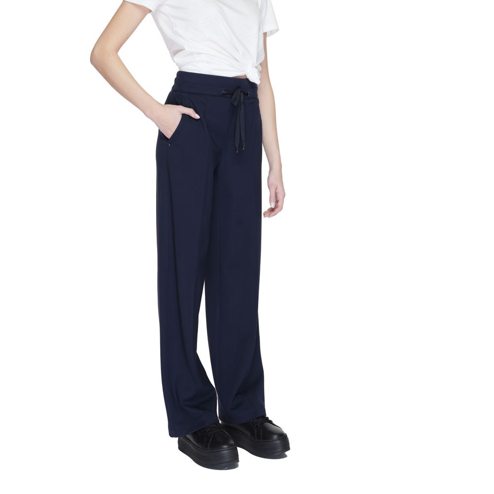 Blue Viscose Pant Street One