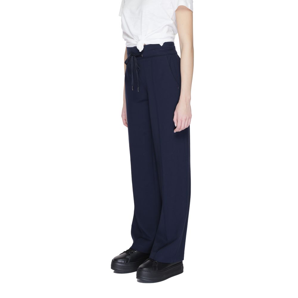 Blue Viscose Pant Street One