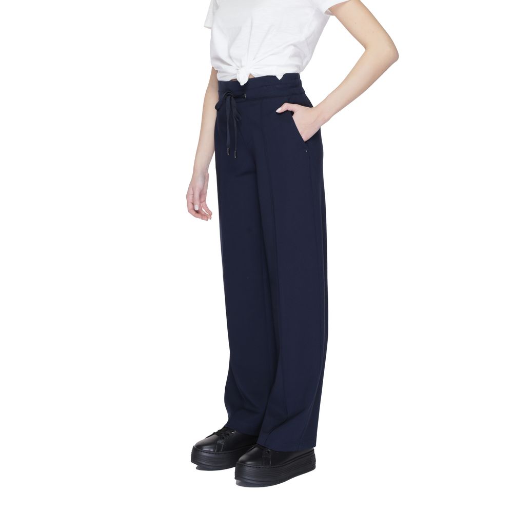 Blue Viscose Pant Street One