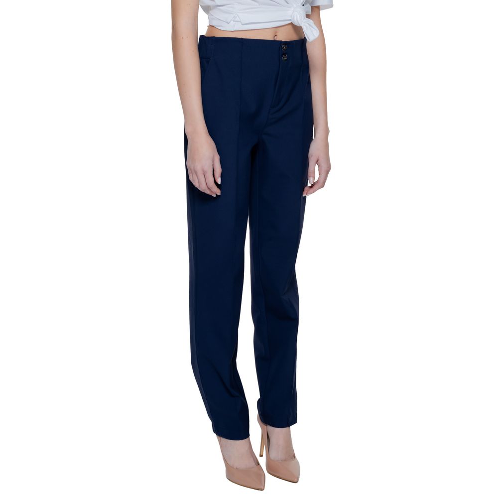 Blue Polyamide Pant Street One