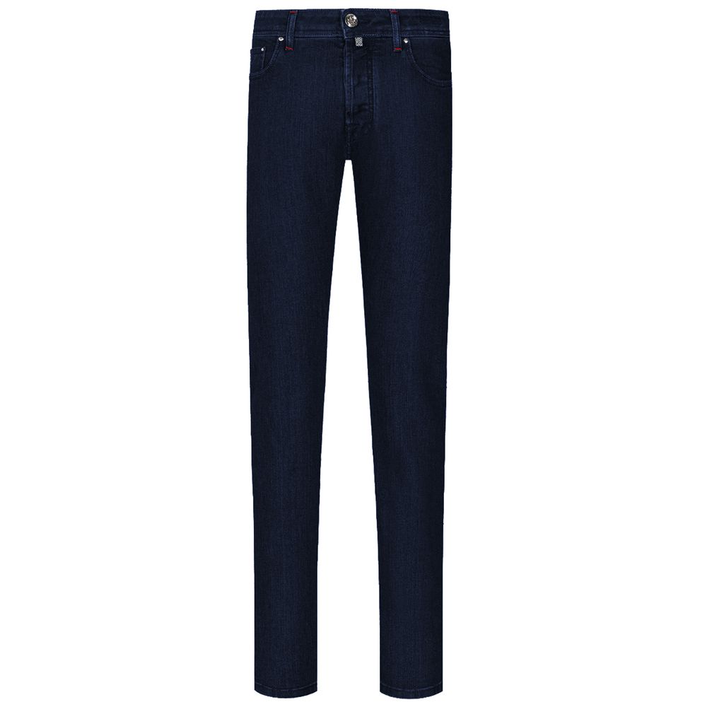 Blue Cotton Men Regular Fit Jean Jacob Cohen