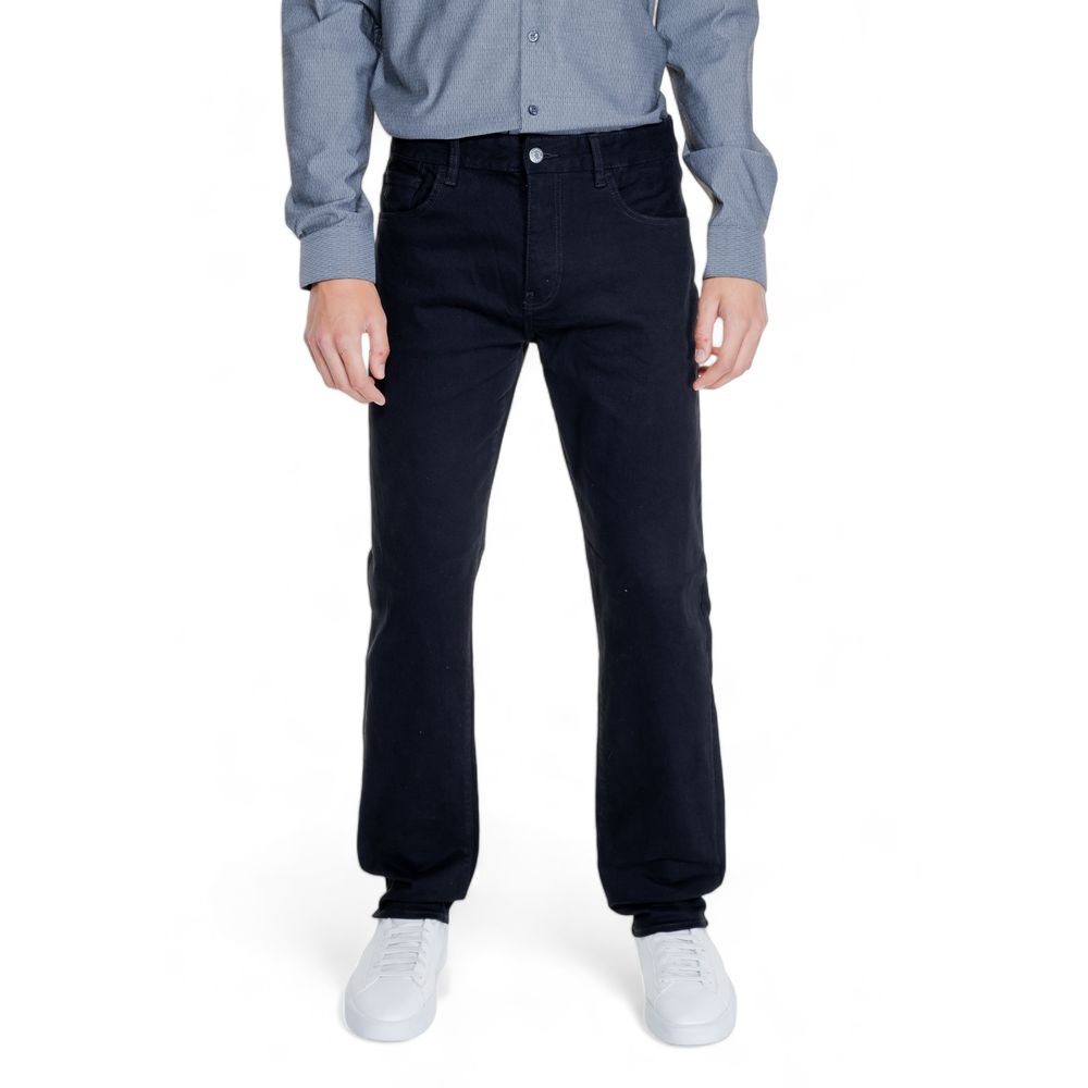 Black Cotton Skinny Pant Armani Exchange