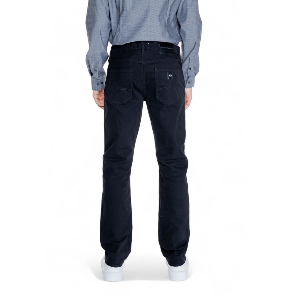 Black Cotton Skinny Pant Armani Exchange