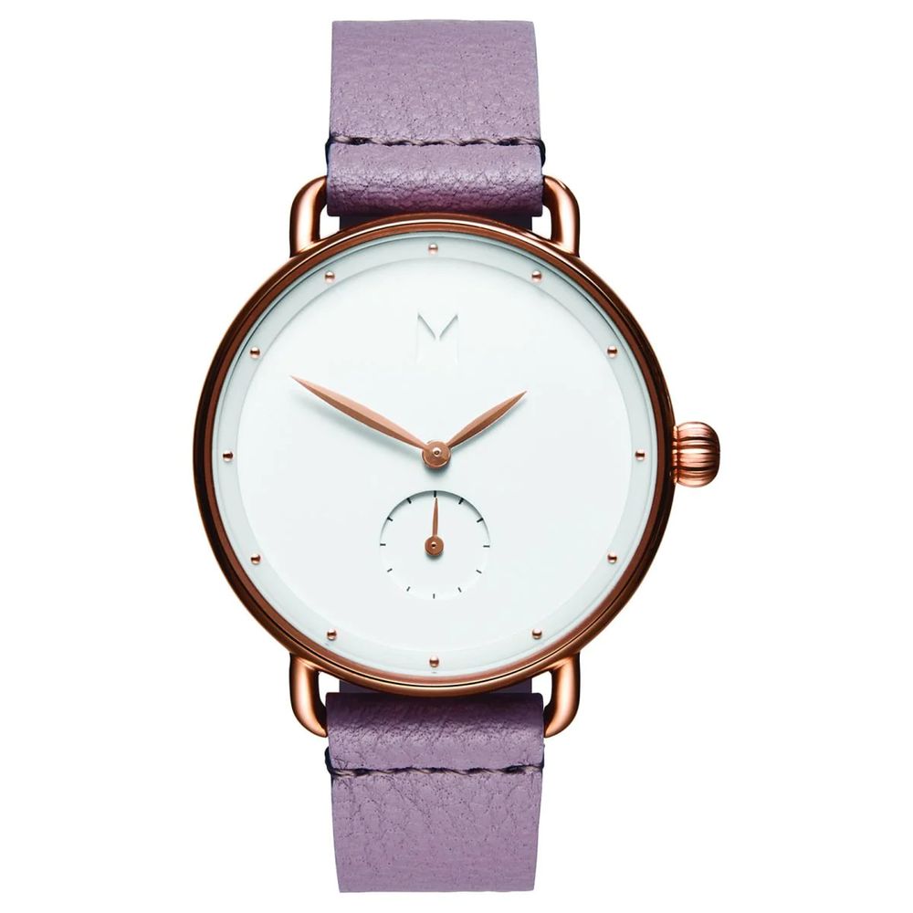 Purple Leather Watch MVMT
