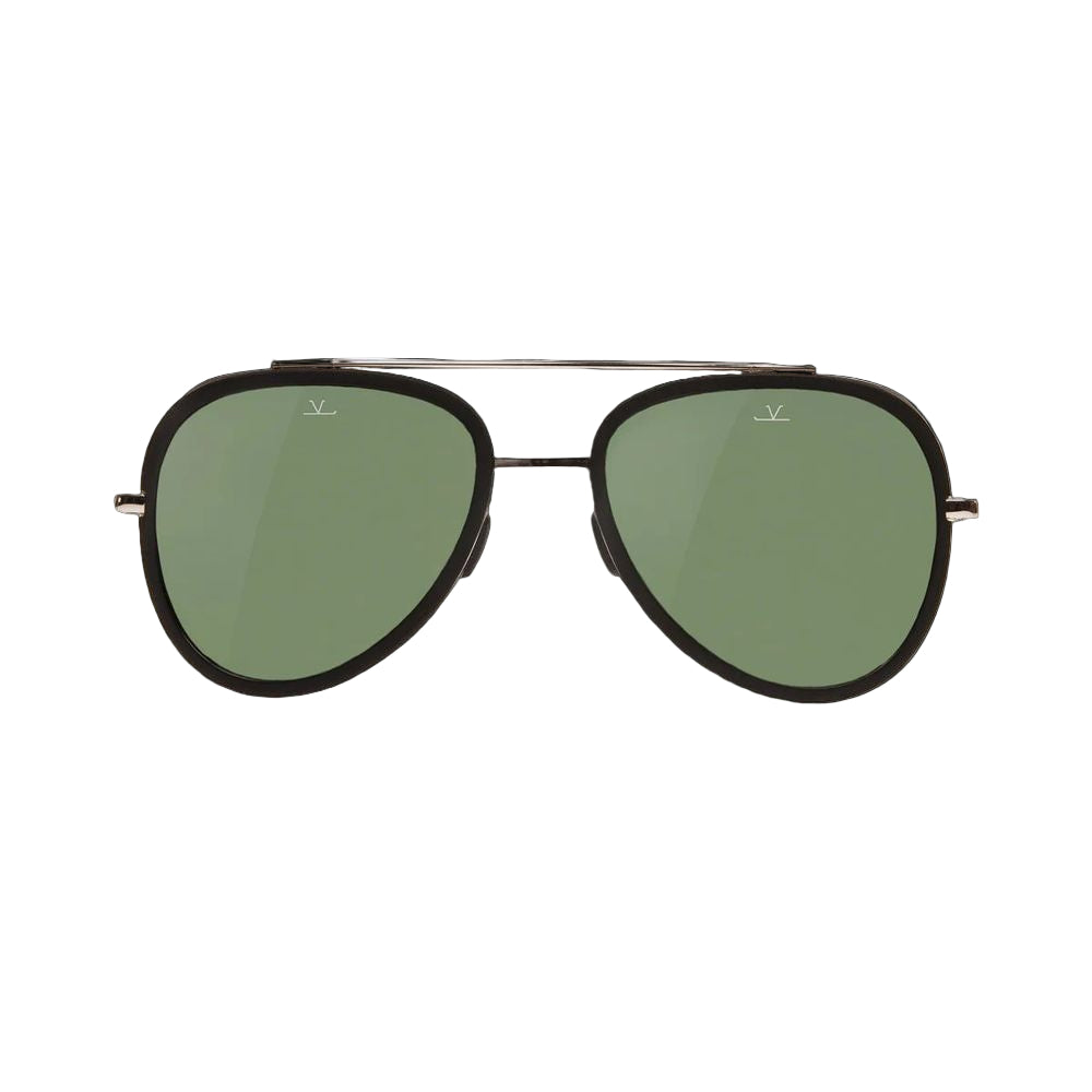 Black Stainless Steel Sunglasses Vuarnet