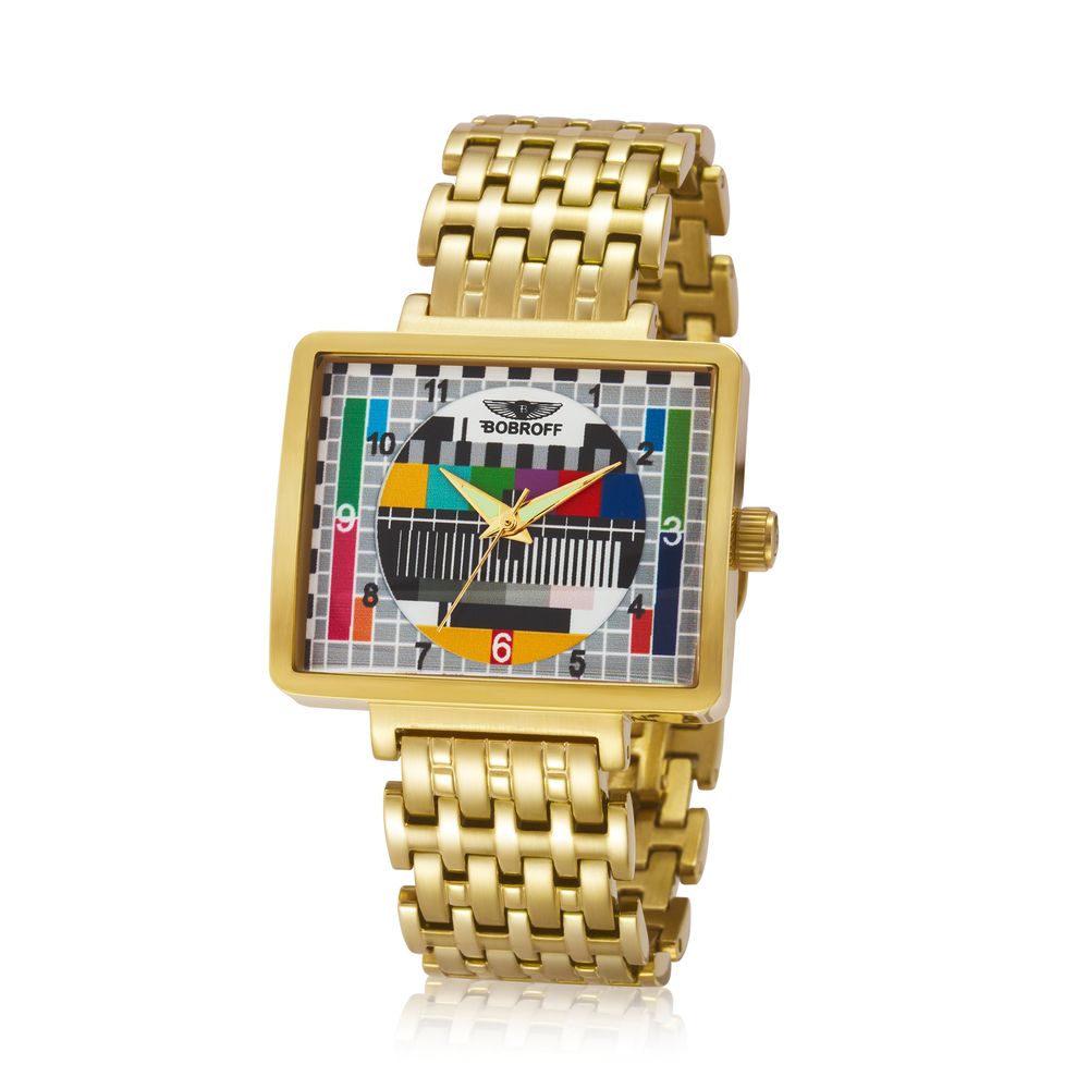 Gold Stainless Steel Watch Bobroff
