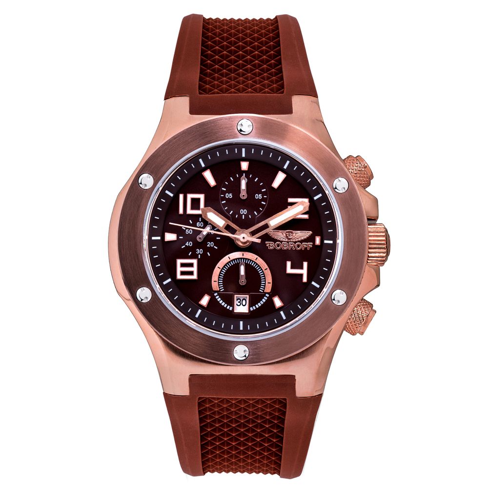 Brown Rubber Watch Bobroff