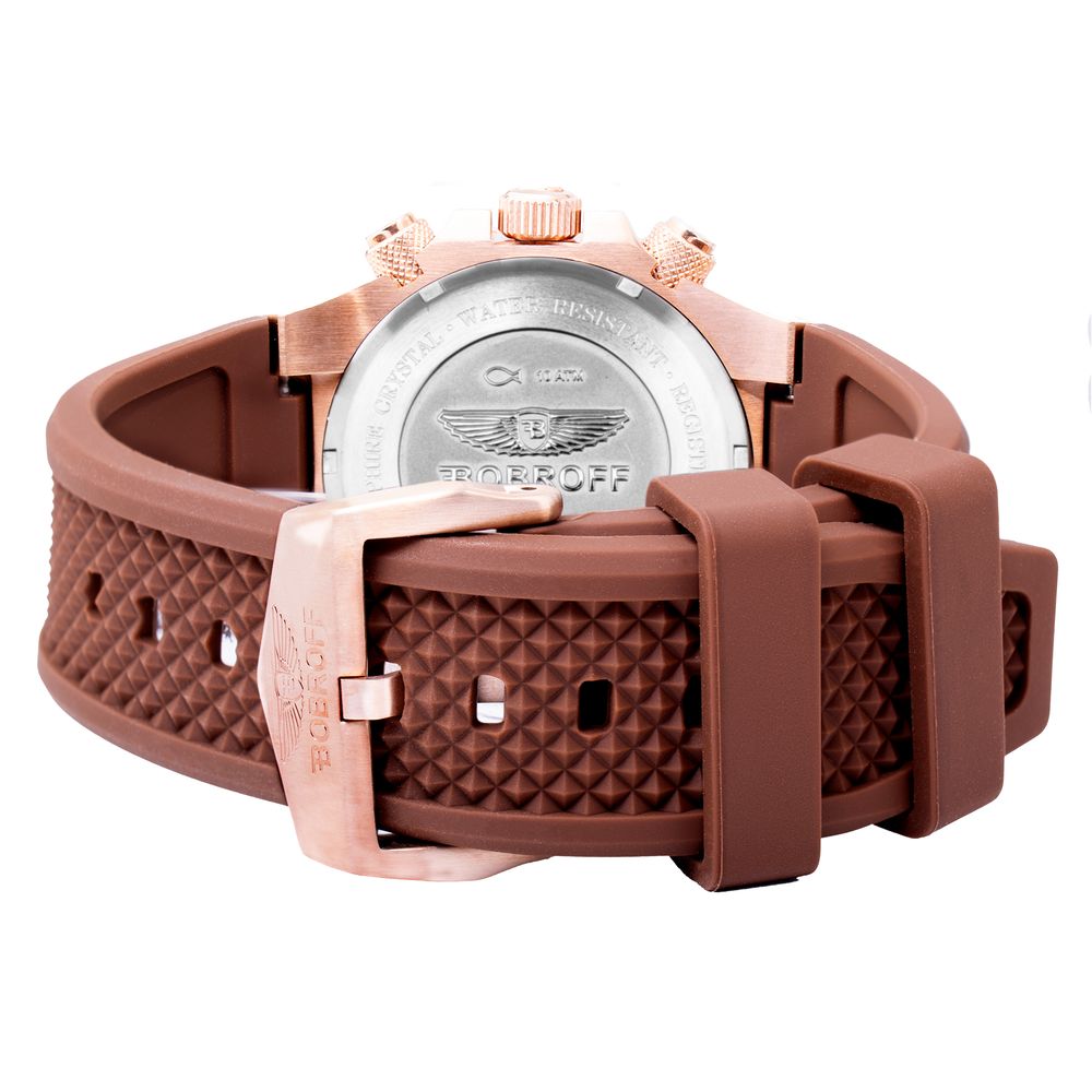 Brown Rubber Watch Bobroff