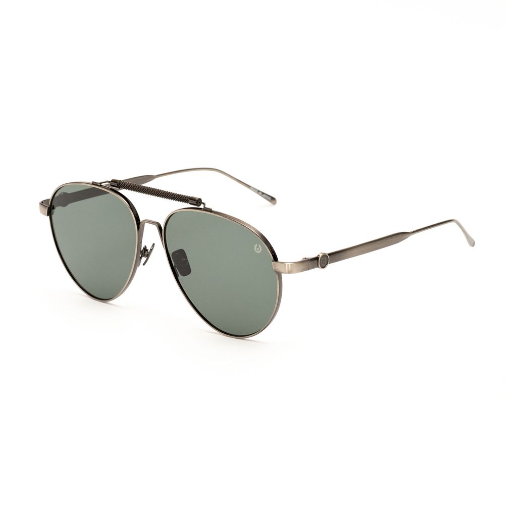 Gray Stainless Steel Sunglasses sunglasses Belstaff