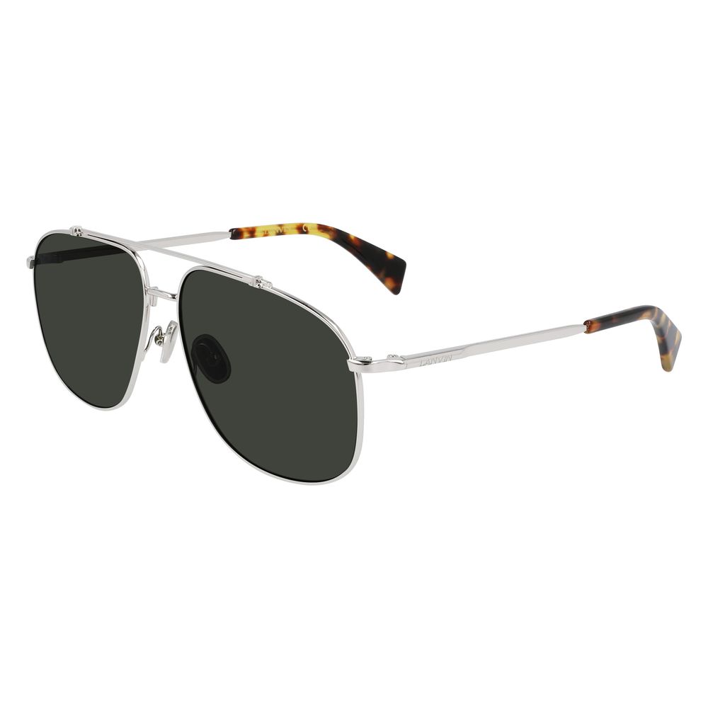 Gray Metal Sunglasses Lanvin