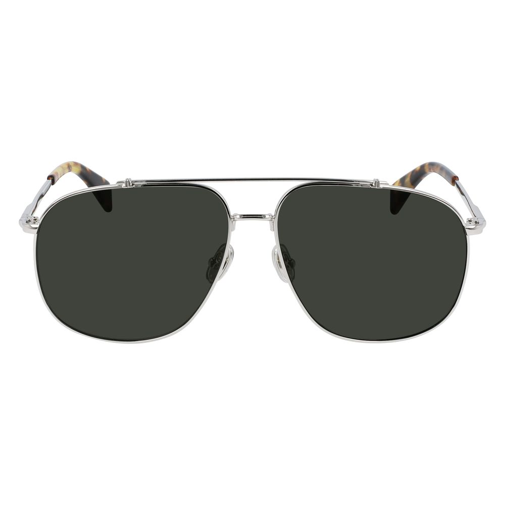 Gray Metal Sunglasses Lanvin