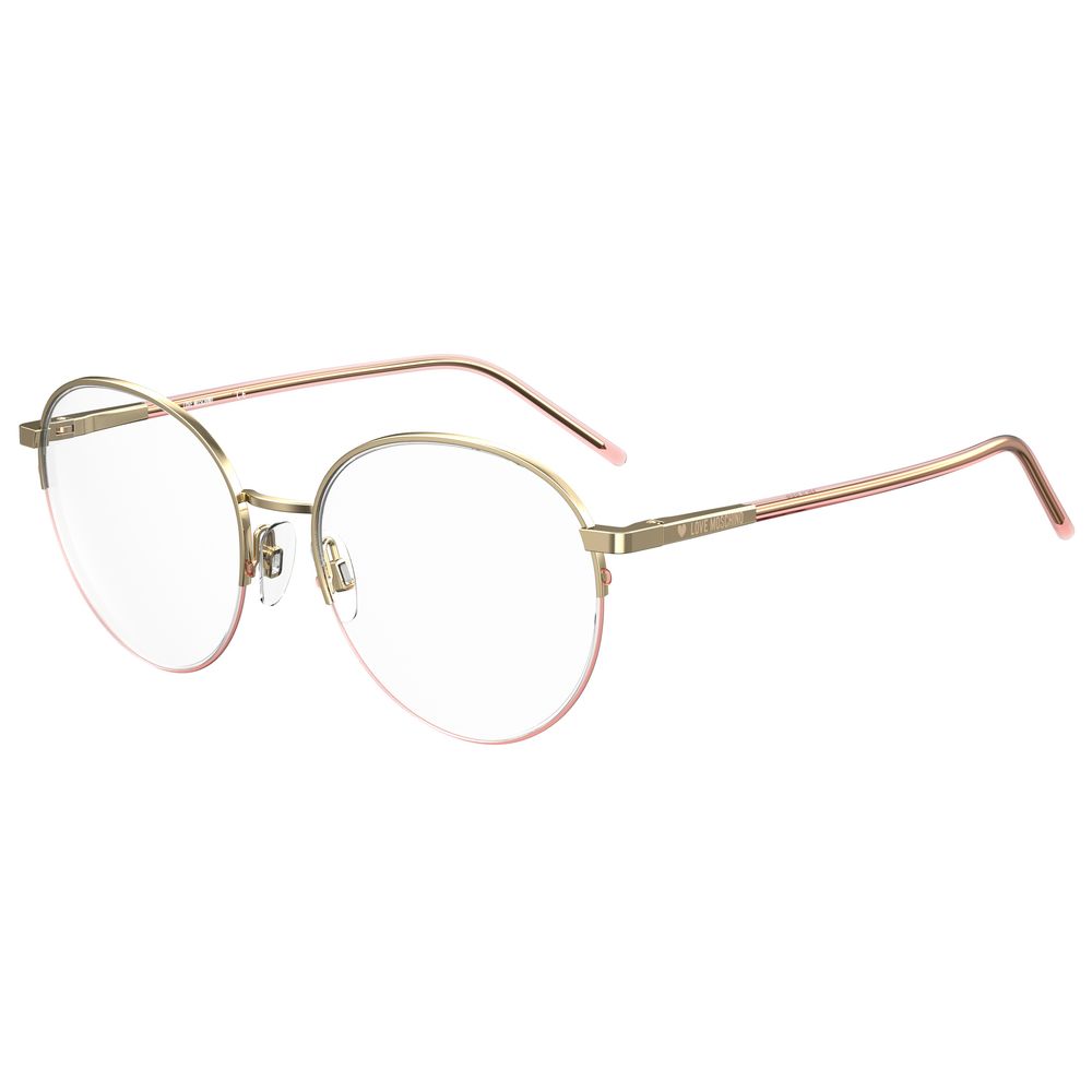 Rose Gold Metal Frames Love Moschino