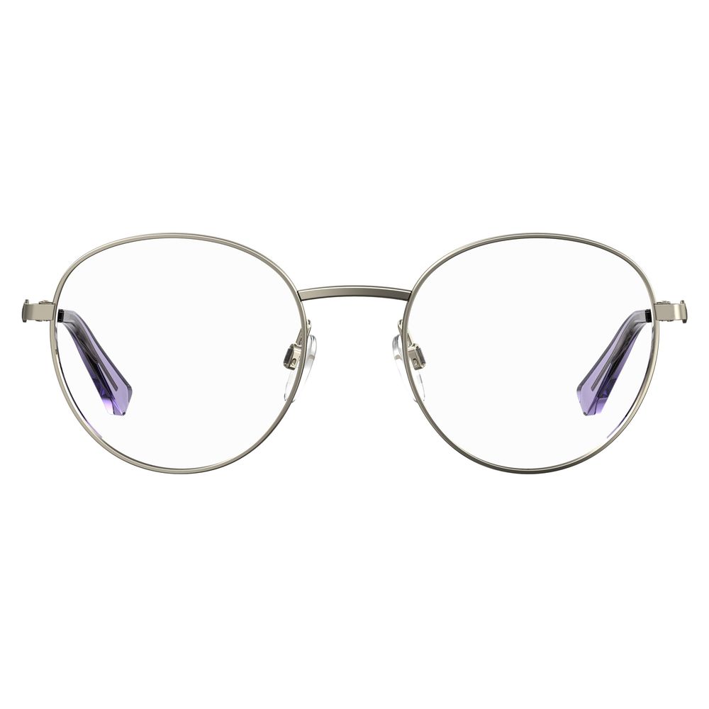 Purple Metal Frames Love Moschino