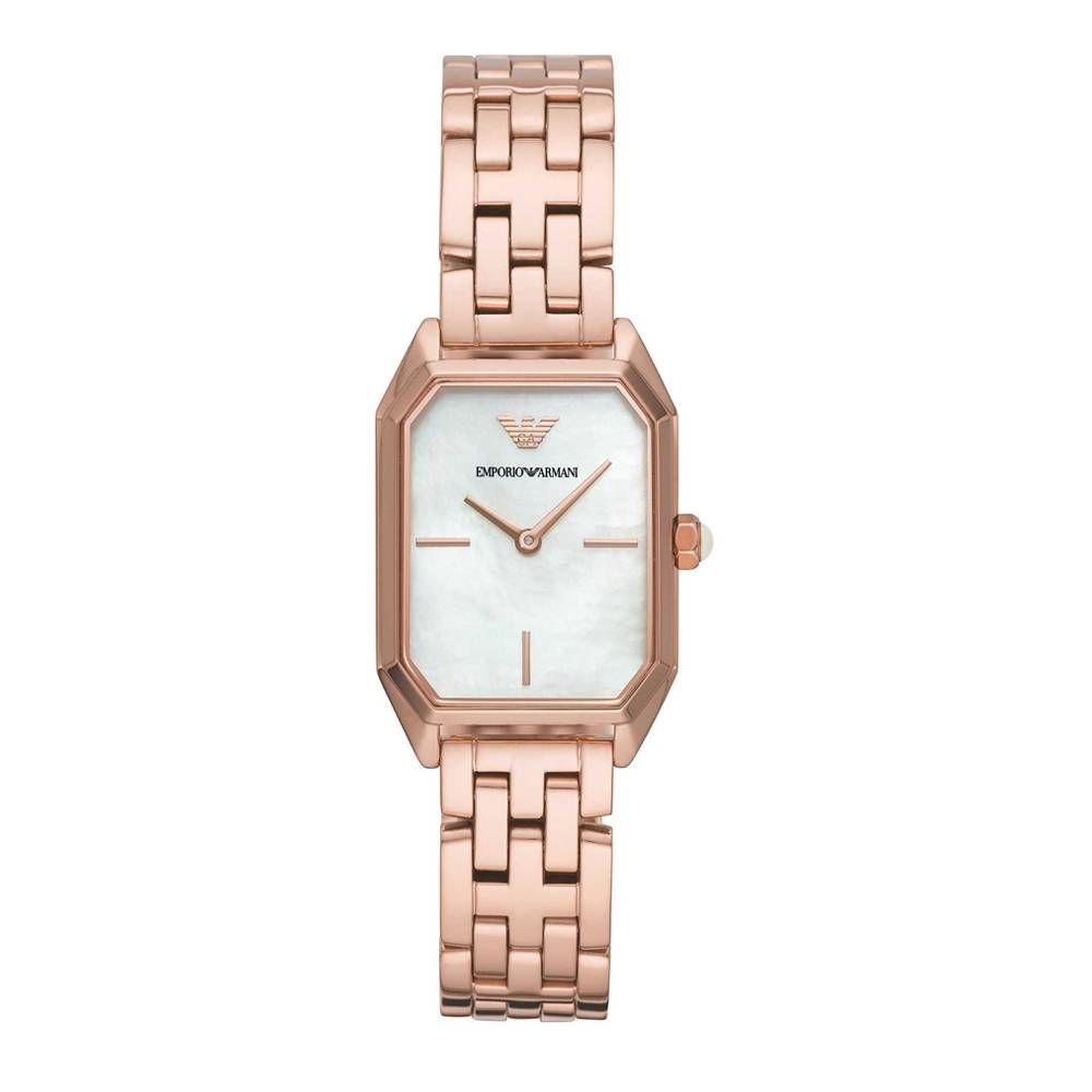Rose Gold Stainless Steel Watch Armani