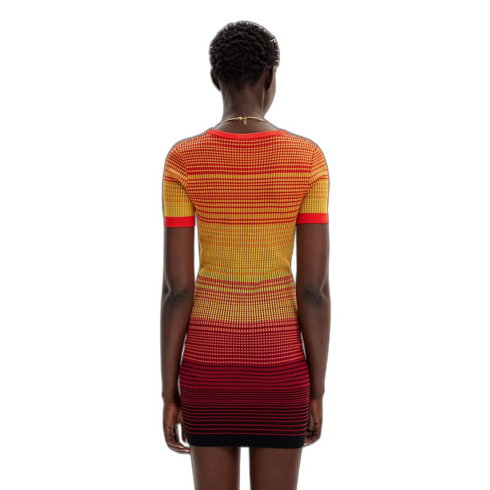 Red Viscose Midi Desigual