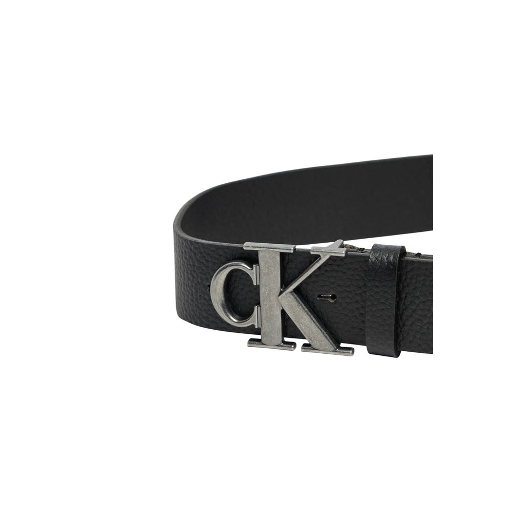Black Leather Belt Calvin Klein Jeans