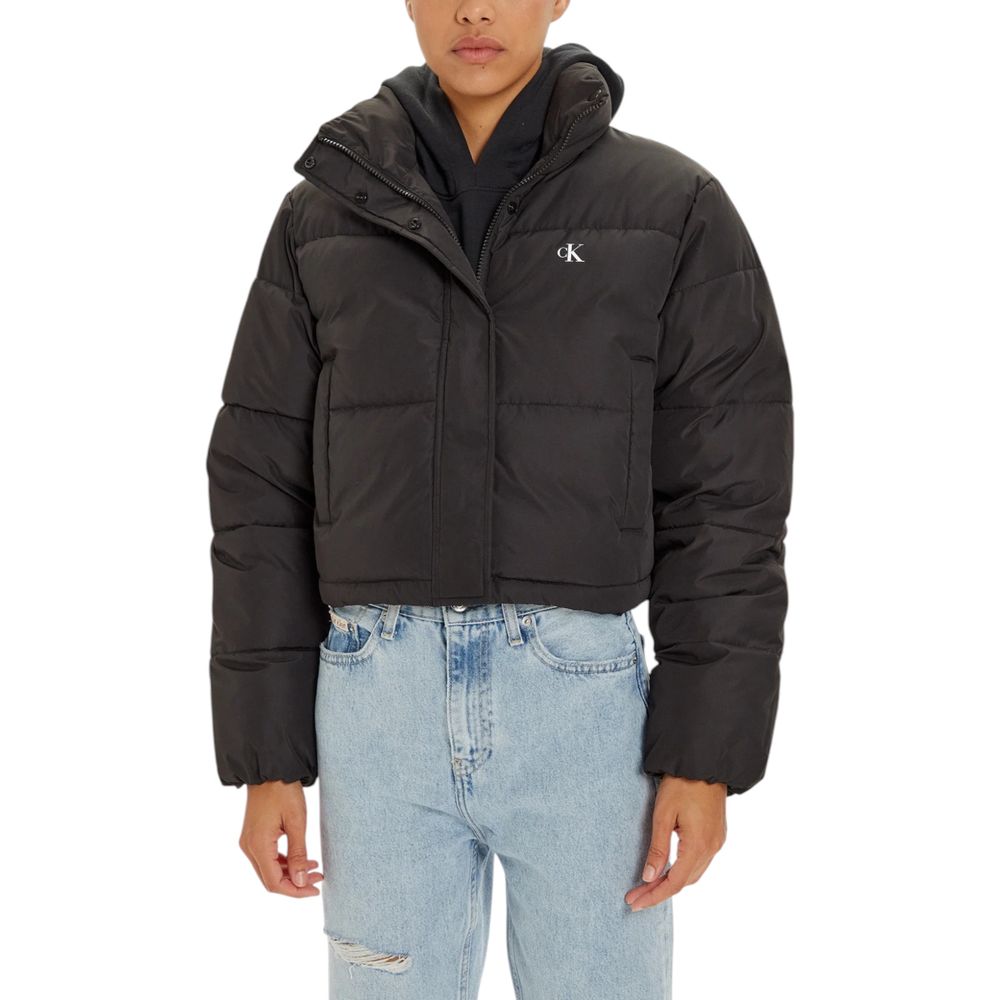 Black Polyester Jackets & Coat Calvin Klein Jeans