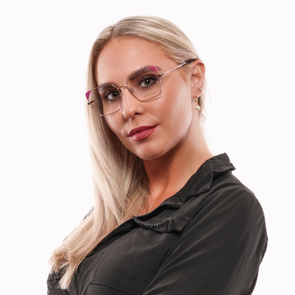 Rose Gold Women Glasses Frame Emilio Pucci