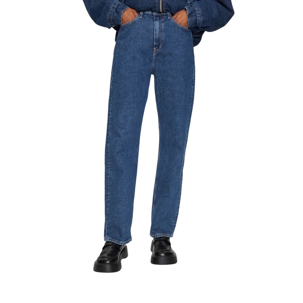 Blue Cotton Mom Jean Calvin Klein Jeans