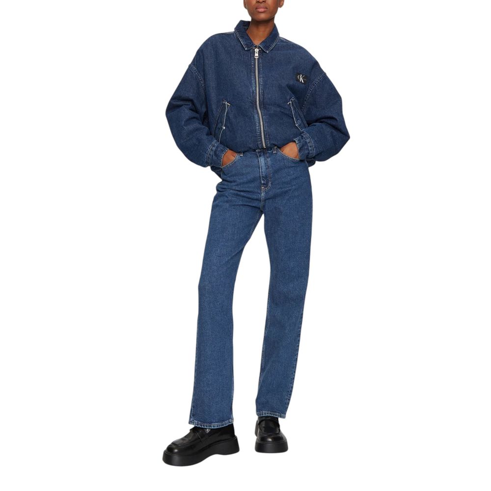 Blue Cotton Mom Jean Calvin Klein Jeans