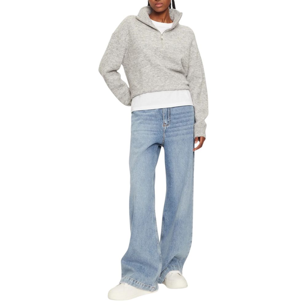 Gray Polyester Cardigan Calvin Klein Jeans