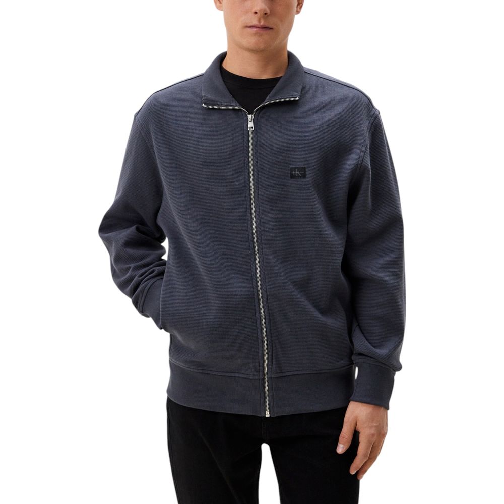 Gray Recycled Cotton Cardigan Calvin Klein Jeans