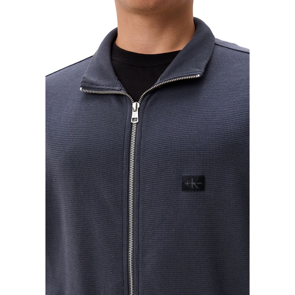 Gray Recycled Cotton Cardigan Calvin Klein Jeans
