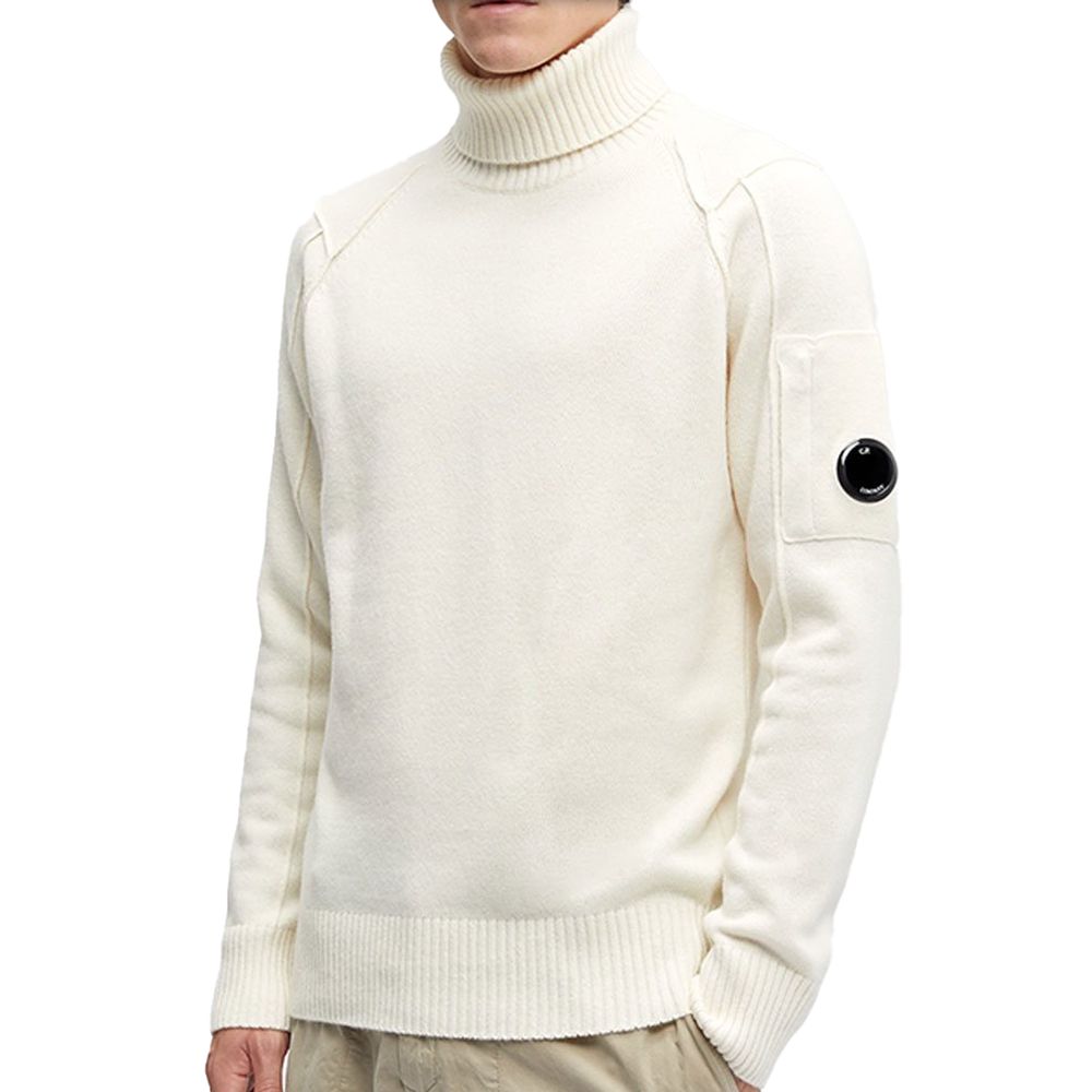 White Wool Sweater C.P. Company