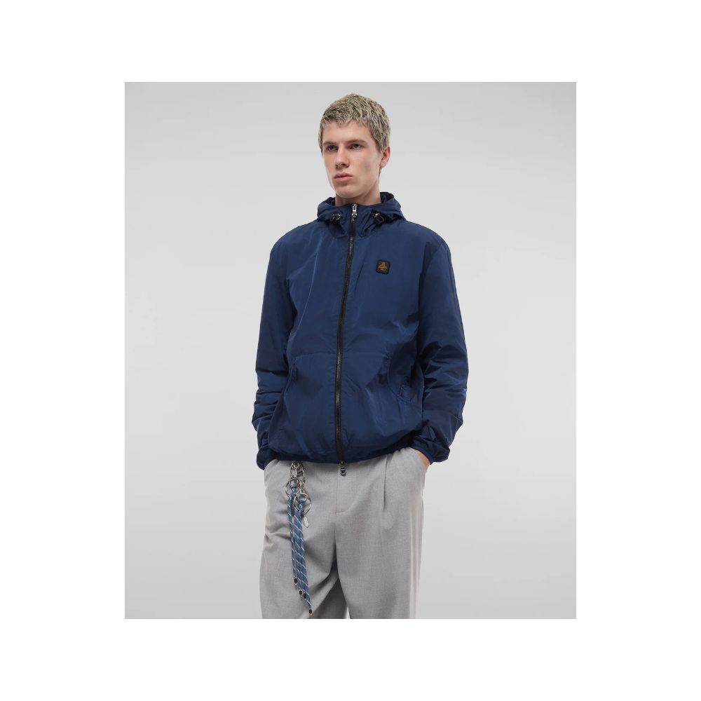 Blue Polyamide Men's Summer Jacket Refrigiwear